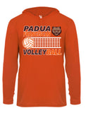 Padua Volleyball Badger B-Core Long Sleeve Dry Fit Hooded Tee
