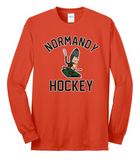 Normandy Hockey Invader Tank Logo 50/50 Long Sleeve Shirt