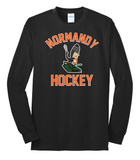 Normandy Hockey Invader Tank Logo 50/50 Long Sleeve Shirt