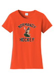 Normandy Hockey Invader Tank Logo Womens Ring Spun Cotton T-Shirt