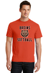 Padua Softball 50/50 Tee with Quote option