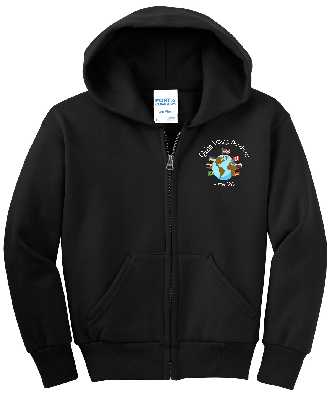 Global Village FULL ZIP Hooded Sweatshirt