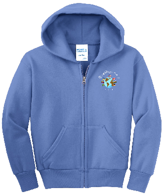 Global Village FULL ZIP Hooded Sweatshirt