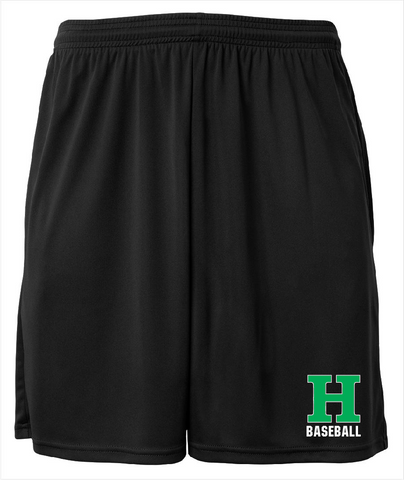 Highland Baseball A4 Black Cooling Shorts with Pockets