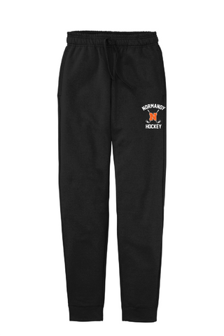 Normandy Hockey Port & Co. Black Core Fleece Joggers with Pockets