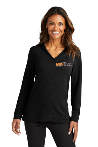 Padua MedTrack Embroidered Port Authority Womens Microterry Pullover Hoodie