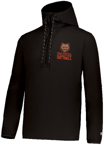 Padua Softball Black Embroidered Russell Legend Hooded Pullover