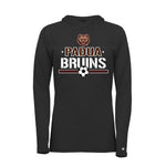 Padua Soccer Womens Badger Tri-Blend Long Sleeve Hooded Tee