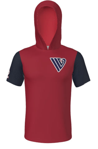IVL Baseball Champro Sublimated Short Sleeve Hooded Tee