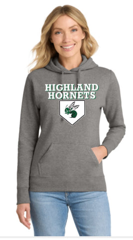 Highland Baseball Ladies Core Fleece 50/50 Hooded Sweatshirt