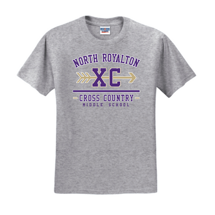 North Royalton MS Cross Country Gray 50/50 T-Shirt