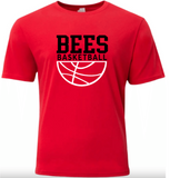 Bees Basketball A4 Softek Short Sleeve Shirt (Mens, Womens, Youth)