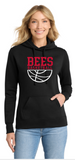 Bees Basketball Womens 50/50 Hooded Sweatshirt