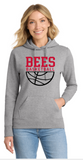 Bees Basketball Womens 50/50 Hooded Sweatshirt