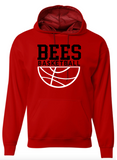 Bees Basketball A4 Performance Poly Fleece Hooded Sweatshirt