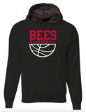 Bees Basketball A4 Performance Poly Fleece Hooded Sweatshirt