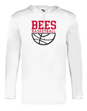 Bees Basketball Badger Dry Fit Long Sleeve Hooded Tee (Youth, Mens, Womens)