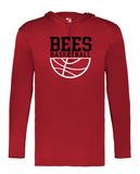 Bees Basketball Badger Dry Fit Long Sleeve Hooded Tee (Youth, Mens, Womens)