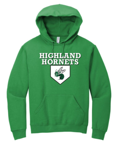 Highland Baseball 50/50 Hooded Sweatshirt (Youth & Adult)