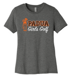 Padua Girls Golf Womens Bella Canvas Relaxed Triblend T-Shirt