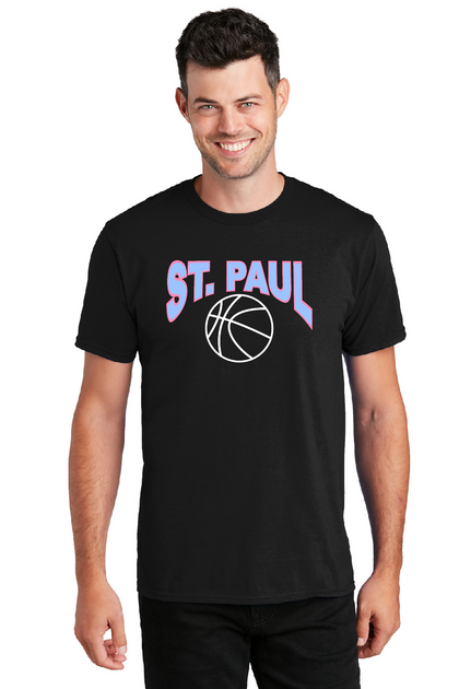 St. Paul Basketball Port & Co Ring Spun Cotton T-Shirt