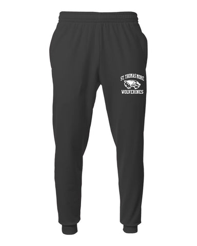 St. Thomas More Black Port & Co Core Fleece Joggers