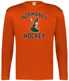Normandy Hockey Invader Logo Long Sleeve Dry Fit Shirt
