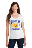 Brooklyn Hurricanes Youth Football Ladies Ringspun T-shirt