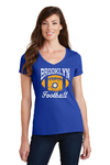 Brooklyn Hurricanes Youth Football Ladies Ringspun T-shirt