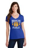Brooklyn Hurricanes Youth Football Ladies Ringspun T-shirt