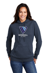 IVL Baseball Ladies Navy Blue Core Fleece 50/50 Hooded Sweatshirt