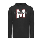 Stealth Baseball Badger Tri-Blend Long Sleeve Hooded Hooded Tee