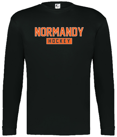 Normandy Hockey Black Long Sleeve Dry Fit Shirt