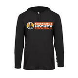 Normandy Hockey Invader Logo Womens Long Sleeve Hooded Tee