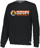 Normandy Hockey Invader Logo Russell Athletic Dri-Power Fleece Crewneck Sweatshirt