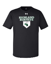 Highland Baseball Black UnderArmour Tech T-Shirt