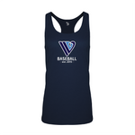 IVL Baseball Badger Womens Tri-Blend Racerback Tank Top