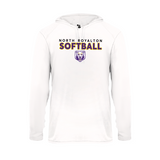 North Royalton Softball Badger Long Sleeve Dry Fit Hooded Tee (Youth and Adult)