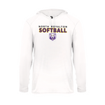 North Royalton Softball Womens Badger Long Sleeve Dry Fit Hooded Tee