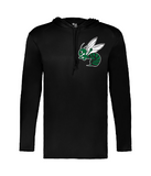 Highland Baseball Badger Long Sleeve Hooded Tee Player Warmup (with name and number)