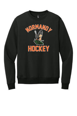Normandy Hockey Invader Tank Logo Black District Crewneck Sweatshirt