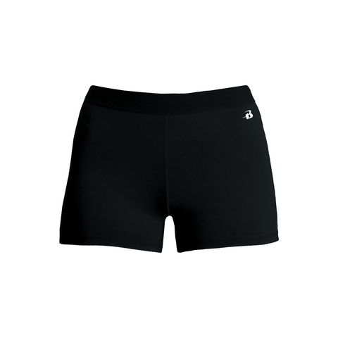 Badger Black Volleyball Compression Shorts