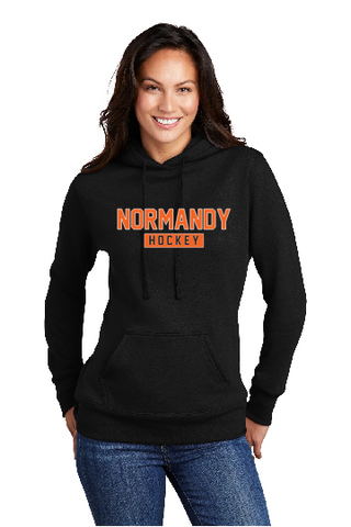 Normandy Hockey Womens Black 50/50 Hooded Sweatshirt