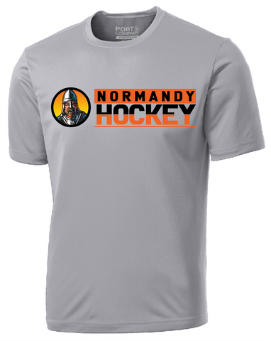 Normandy Hockey Invader Logo Dry Fit T-Shirt