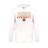 Padua Baseball Womens Badger Long Sleeve Dry Fit Hooded Tee