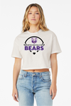 North Royalton Baseball Bella+Canvas Women's Vintage White Crop Top