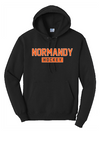 Normandy Hockey Black 50/50 Hooded Sweatshirt
