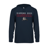Diamond Dogs Womens Badger Long Sleeve Dry Fit Hooded Tee
