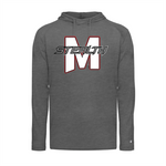 Stealth Baseball Badger Tri-Blend Long Sleeve Hooded Hooded Tee
