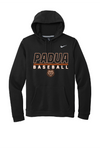 Padua Baseball Black Nike Club Fleece Pullover Hoodie